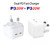SDC-40W Dual PD USB-C / Type-C Ports Charger with Type-C to 8 Pin Data Cable, UK Plug