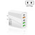 65W Dual PD Type-C + 3 x USB Multi Port Charger for Phone and Tablet PC, US Plug