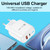 PD04 PD20W + QC18W Mobile Phone Charger with LED Indicator, EU Plug