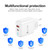 PD04 PD20W + QC18W Mobile Phone Charger with LED Indicator, EU Plug