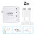 GaN 130W 4-Port USB-C PD65W / PD30W Multi Port Type-C Charger with 2m Type-C to Type-C Data Cable Set