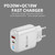 PD04 Type-C + USB Mobile Phone Charger with Type-C to 8 Pin Cable, EU Plug