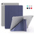 For iPad Pro 12.9 inch (2020) Multi-folding Horizontal Flip Shockproof Transparent PC + PU Leather Case with Sleep / Wake-up Function