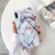 Glossy Marble Folding Bracket Anti-drop TPU Case for iPhone X / XS