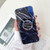 Glossy Marble Folding Bracket Anti-drop TPU Case for iPhone XR