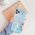 For iPhone 11 Pro  TPU Glossy laser Marble IMD Colorful Mobile Phone Case