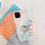 For iPhone 11  TPU Smooth Marble with Ring Metal Rhinestone Bracket Mobile Phone Protective Case