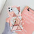 For iPhone 11 Pro Max  Plating Colorful Geometric Pattern Mosaic Marble TPU Mobile Phone Case Rhinestone Stand Ring