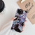 For iPhone 11 Plating Colorful Geometric Pattern Mosaic Marble TPU Mobile Phone Case with Folding Bracket