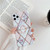 For iPhone 11 Plating Colorful Geometric Pattern Mosaic Marble TPU Mobile Phone Case with Folding Bracket