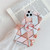 For iPhone 11 Plating Colorful Geometric Pattern Mosaic Marble TPU Mobile Phone Case with Folding Bracket
