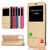 For iPhone 11 Pro   Matte Texture Horizontal Flip Bracket Mobile Phone Holster Window with Caller ID and Metal Button Slide To Unlock