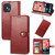 Solid Color Leather Buckle Phone Case with Lanyard & Photo Frame & Card Slot & Wallet & Stand Function