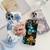 Frosted Flowers Pattern IMD TPU Casewith Metal Diamond Ring Holder