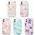 Electroplating Matching Marble IMD Four-Corner TPU Shockproof Case