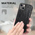 For iPhone 14 Plus Crocodile Grain Leather Back Cover Phone Case