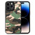 For iPhone 14 Pro Camouflage Leather Back Cover Phone Case