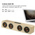 W8 Bluetooth 4.2 Speaker Four Louderspeakers Super Bass Subwoofer with Mic 3.5mm Support TF Card