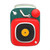 HM20 Retro Mini Wireless Bluetooth 5.0 Portable Speaker Microphone Aluminium Alloy Body Music Player