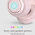 BT06C Cute Wireless Bluetooth 5.0 Headset for Children with Microphone LED Light Suppport Aux-in