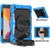 For iPad 10.2    Shockproof Colorful Silica Gel + PC Protective Case with Holder & Shoulder Strap & Hand Strap & Pen Slot