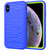For iPhone XR Wave Pattern 3 in 1 Silicone+PC Shockproof Protective Case