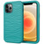 For iPhone 12 Wave Pattern 3 in 1 Silicone+PC Shockproof Protective Case