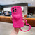 3D Heart Skin-Feel Silicone Phone Case with Wristband