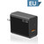 GaN PD48W Type-C PD3.0 + USB3.0 Fast Charger ，US Plug