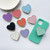 Electroplated Gold Trimmed Heart Shaped Retractable Cell Phone Buckle Air Bag Bracket
