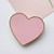 Electroplated Gold Trimmed Heart Shaped Retractable Cell Phone Buckle Air Bag Bracket