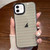 Striped Electroplating TPU Transparent Phone Case