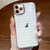 Striped Electroplating TPU Transparent Phone Case