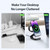 DUZZONA W15 15W 3 in 1 Transparent Magnetic Suction Wireless Charging Stand