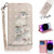 3D Colored Horizontal Flip Leather Phone Case