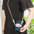 Rotatable Back Clip Oblique Phone Anti-lost Lanyard with Makeup Mirror