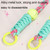 Rotatable Back Clip Oblique Phone Anti-lost Lanyard with Makeup Mirror
