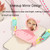 Rotatable Back Clip Oblique Phone Anti-lost Lanyard with Makeup Mirror