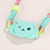 Rotatable Back Clip Oblique Phone Anti-lost Lanyard with Makeup Mirror