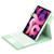 Round Button 360 Degree Rotatable Bluetooth Keyboard Leather Case with Touchpad