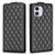 Diamond Lattice Vertical Flip Leather Phone Case