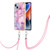 Electroplating Marble Dual-side IMD Phone Case with Lanyard