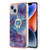 Electroplating Marble Dual-side IMD Phone Case with Ring
