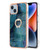 Electroplating Marble Dual-side IMD Phone Case with Ring
