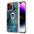 Electroplating Marble Dual-side IMD Phone Case with Ring