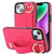 Non-slip Full Coverage Ring PU Phone Case with Wristband