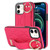 Non-slip Full Coverage Ring PU Phone Case with Wristband