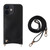 Fish Tail Card Slot PU + TPU Phone Case with Long Lanyard