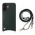 Fish Tail Card Slot PU + TPU Phone Case with Long Lanyard
