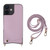 Fish Tail Card Slot PU + TPU Phone Case with Long Lanyard